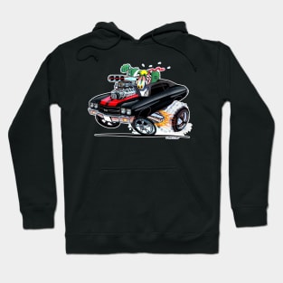 MONSTER MUSCLE Black n Red Vince Crains High Octane Art! Hoodie